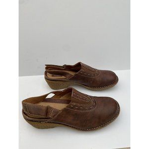 CLARKS ARTISAN Slip-on SLINGBACK WEDGE SHOES SIZE 10M